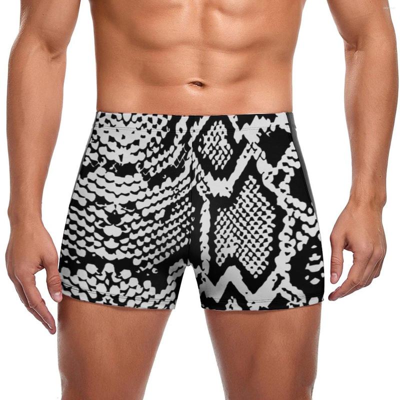 Men' Swimwear Black White Snakeskin Swimming Trunks Animal Snake Skin Print Durable Fashion Swim Boxers Large Size Beach Man, Style
Men' Swimwear Black White Snakeskin Swimming Trunks Animal Snake Skin Print Durable Fashion Swim Boxers Large Size Beach Man, Style