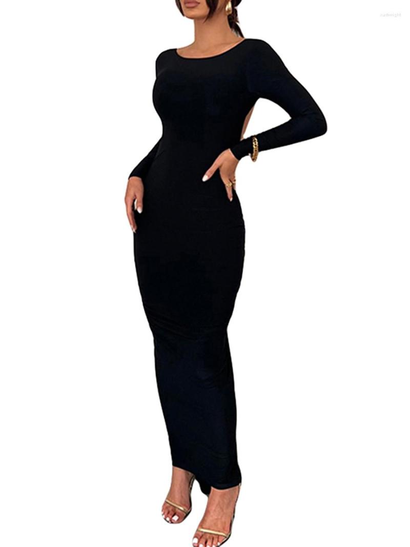 Casual Dresses ESSECMBS Women Sexy Long Sleeve Backless Dress Spring Autumn Solid Color Crew Neck Skinny Open Back Hip Top Cocktail, White
Casual Dresses ESSECMBS Women Sexy Long Sleeve Backless Dress Spring Autumn Solid Color Crew Neck Skinny Open Back Hip Top Cocktail, White