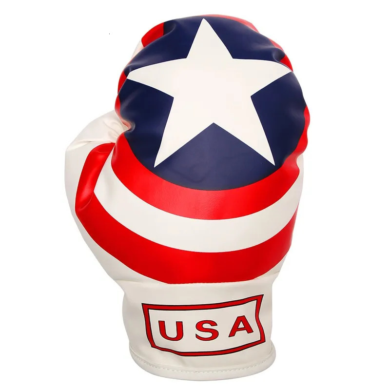 Other Golf Products Golf Club Head Cover for Driver Fairway USA Flag Boxing Glove Headcovers Golf Club Protector 231113