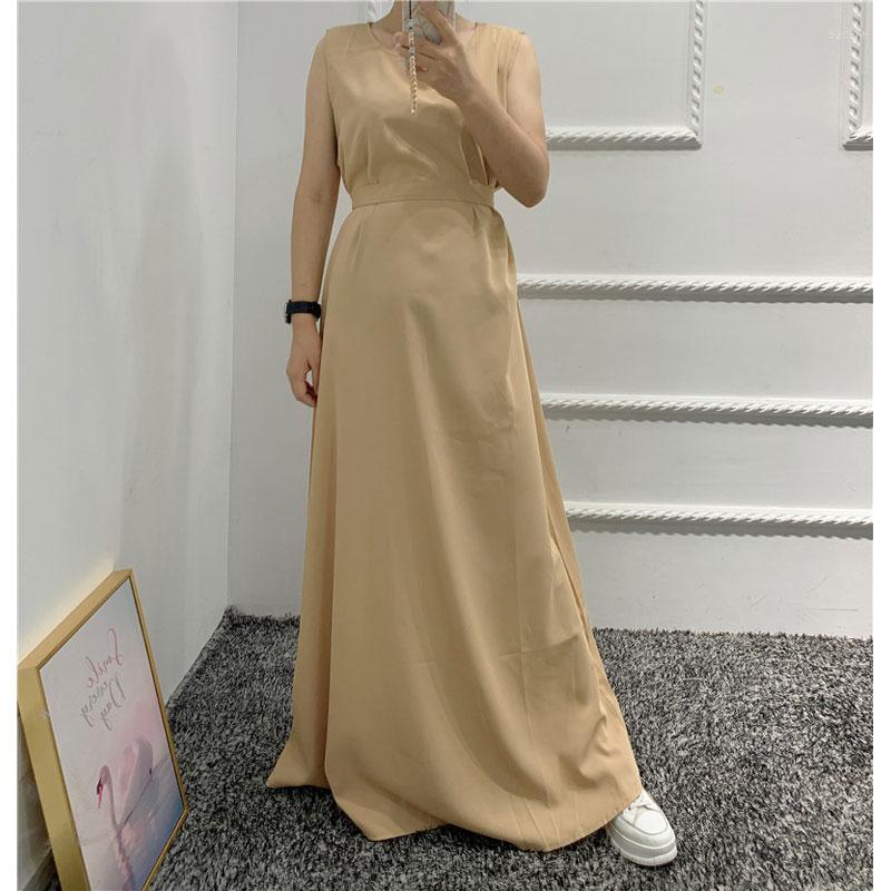 Ethnic Clothing Plain Under Abaya Inner Dress For Women Sleeveless Dresses Muslim In Maxi-length Hijab Basic White Black Khaki Green
Ethnic Clothing Plain Under Abaya Inner Dress For Women Sleeveless Dresses Muslim In Maxi-length Hijab Basic White Black Khaki Green