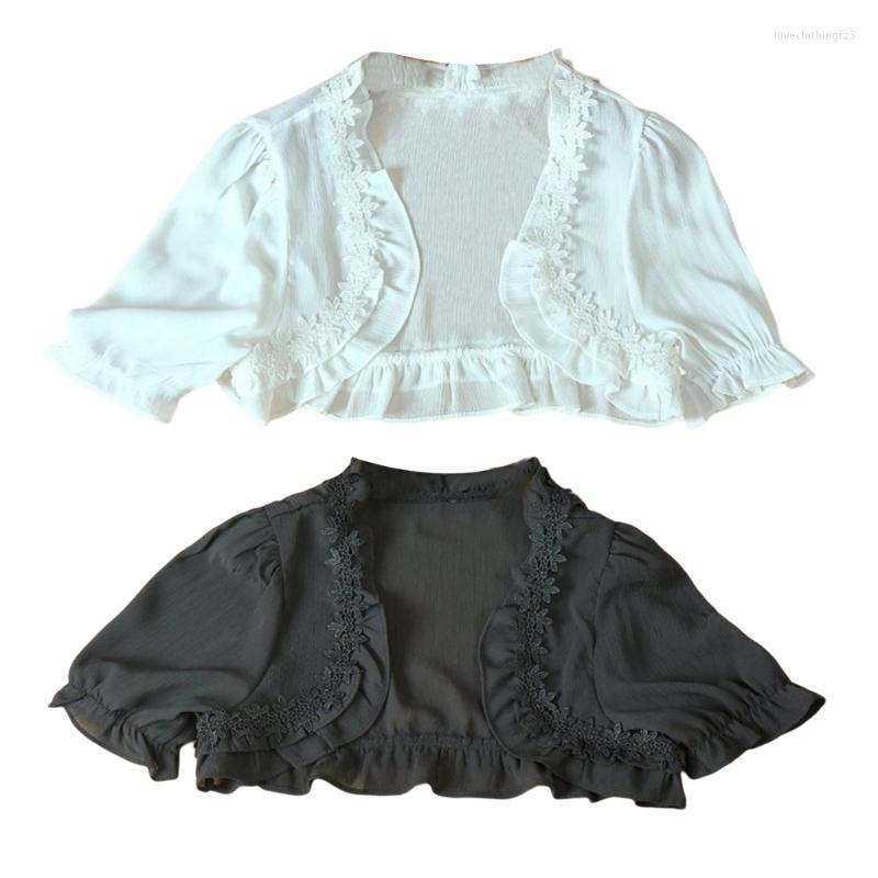 Women's Swimwear Summer Seaside Flower Brim Shrug Cardigan For Woman Soft Crop Top Chiffon Shawls Female Outdoor Sports Supplies Item, White
Women's Swimwear Summer Seaside Flower Brim Shrug Cardigan For Woman Soft Crop Top Chiffon Shawls Female Outdoor Sports Supplies Item, White