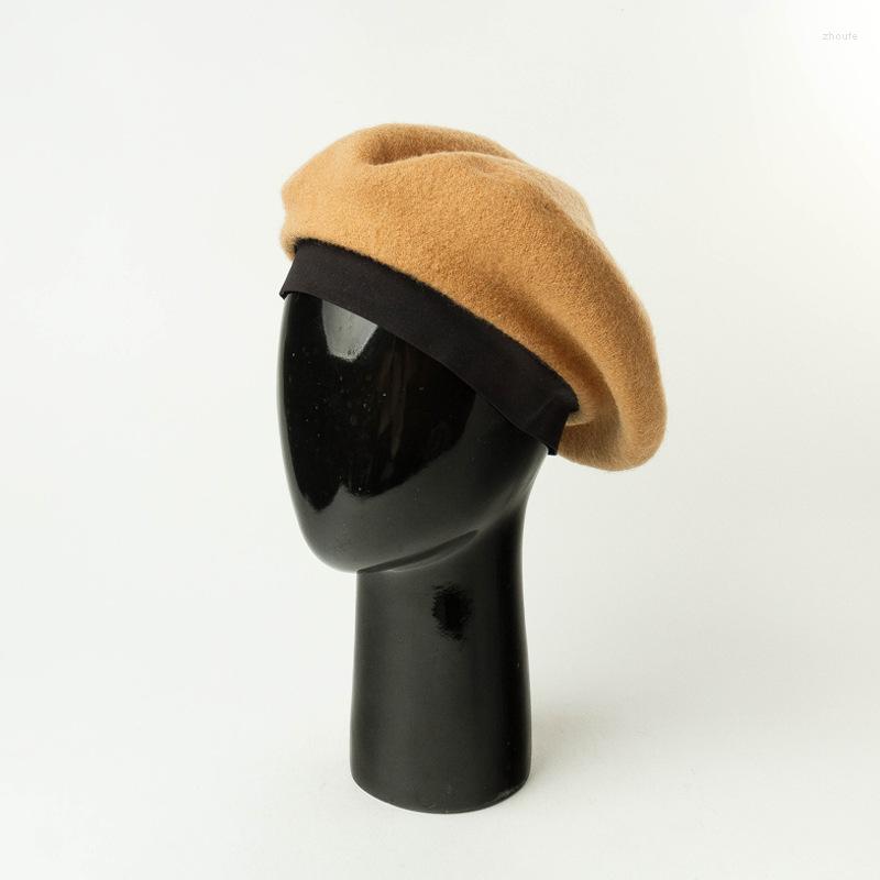 Berets 202309-HH1015 Drop Winter L Size Elastic Sweatband Inside Lining Cloth Wool Felt Beret Cap Men Women Leisure Painter Hat, Black
Berets 202309-HH1015 Drop Winter L Size Elastic Sweatband Inside Lining Cloth Wool Felt Beret Cap Men Women Leisure Painter Hat, Black