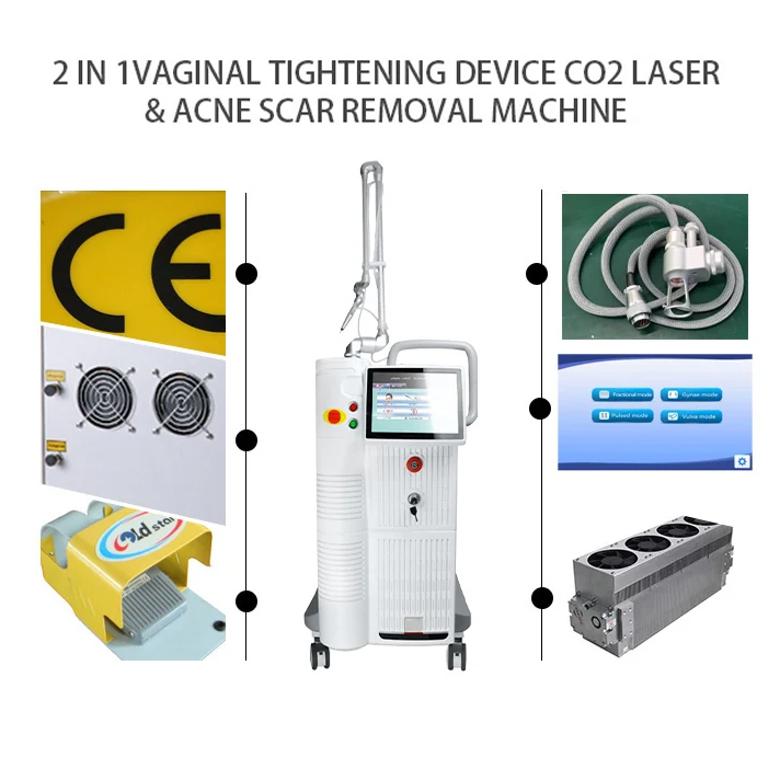 Multifunctional Co2 Laser Fractional Matrix Dot Machine Stretch Marks Improve Acne Scar Removal Vaginal Tightening Vulva Pinking Pulse Plastic Surgery