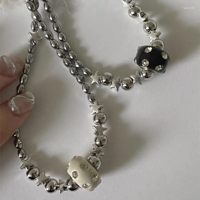 Chains Korean Fashion Y2K Cute Star Beads Choker Sparkling Crystal Circle Necklaces For Women Lover Gifts Jewelry Accessories
Chains Korean Fashion Y2K Cute Star Beads Choker Sparkling Crystal Circle Necklaces For Women Lover Gifts Jewelry Accessories