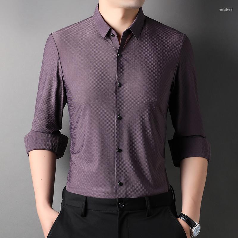 Men's Casual Shirts Long Sleeve Argyle Men's Luxury Solid Color Business Male Dress Spring Autumn Slim Fit Man, Blue grey
Men's Casual Shirts Long Sleeve Argyle Men's Luxury Solid Color Business Male Dress Spring Autumn Slim Fit Man, Blue grey