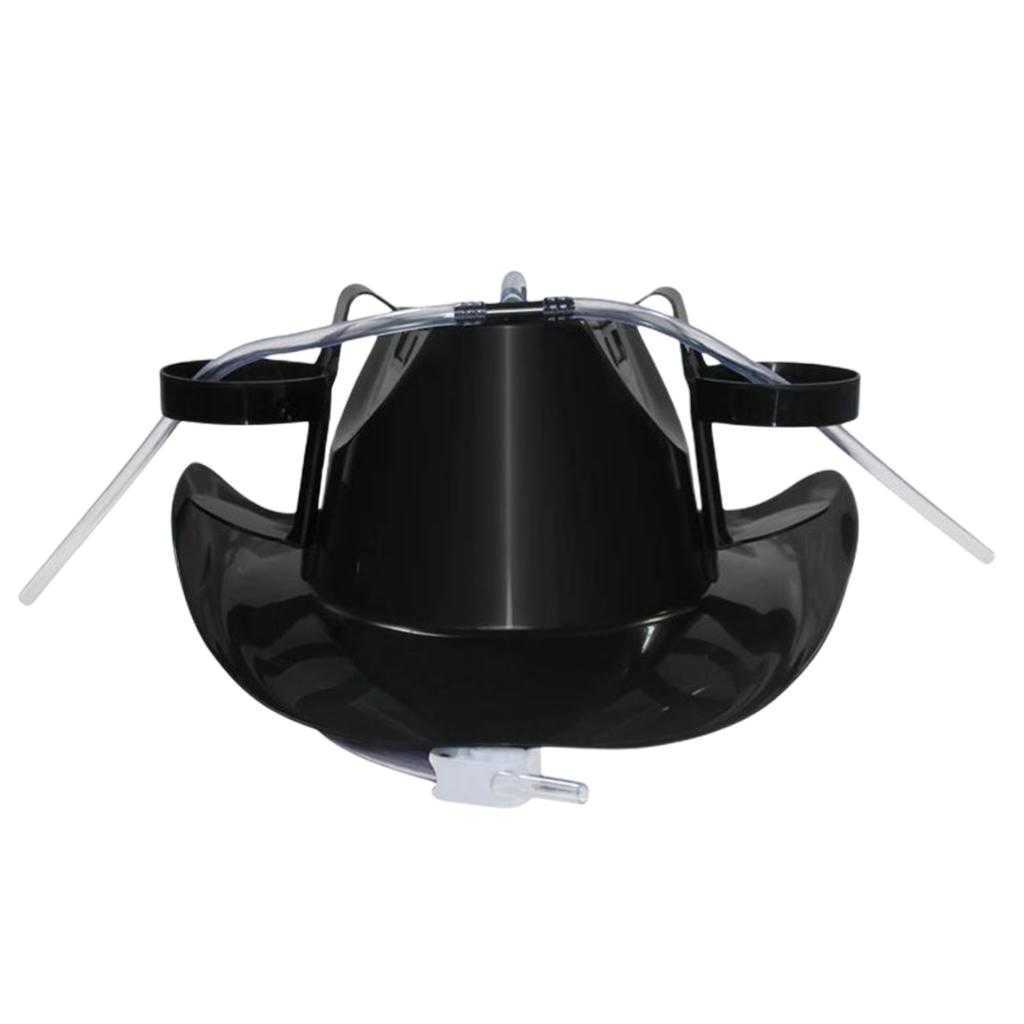 Party Hats CreativeLazy Lounge Beer Soda Guzzler Helmet Drinking Hat Birthday Party Cool Unique Toy Handsfree Drink Toy Cowboy Cosplay W0413