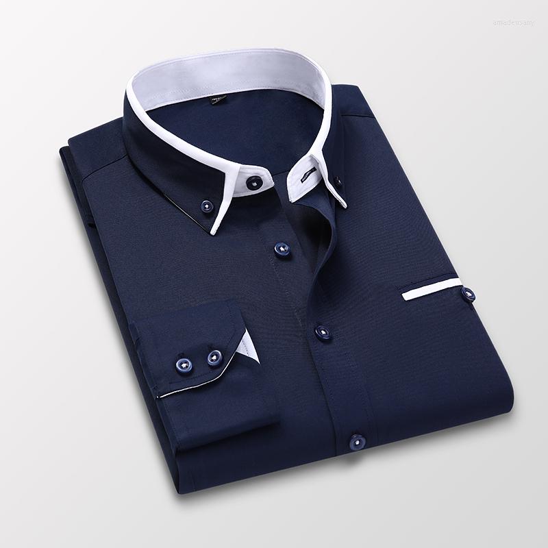 Men's Casual Shirts Mens Long Sleeved Shirt Mart Dark Blue Slim Turn Down Collar Oversized For Men Clothing 5XL, Skyblue shirt
Men's Casual Shirts Mens Long Sleeved Shirt Mart Dark Blue Slim Turn Down Collar Oversized For Men Clothing 5XL, Skyblue shirt