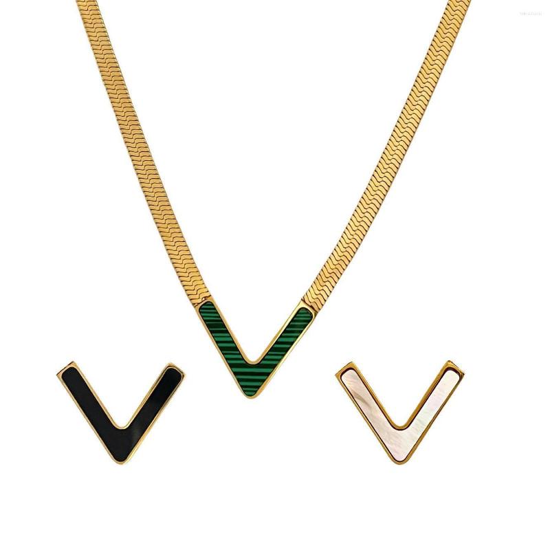 Chains Fashion Chain Necklace Jewelry Accessories V Shaped Titanium Steel For Women Luxury
Chains Fashion Chain Necklace Jewelry Accessories V Shaped Titanium Steel For Women Luxury