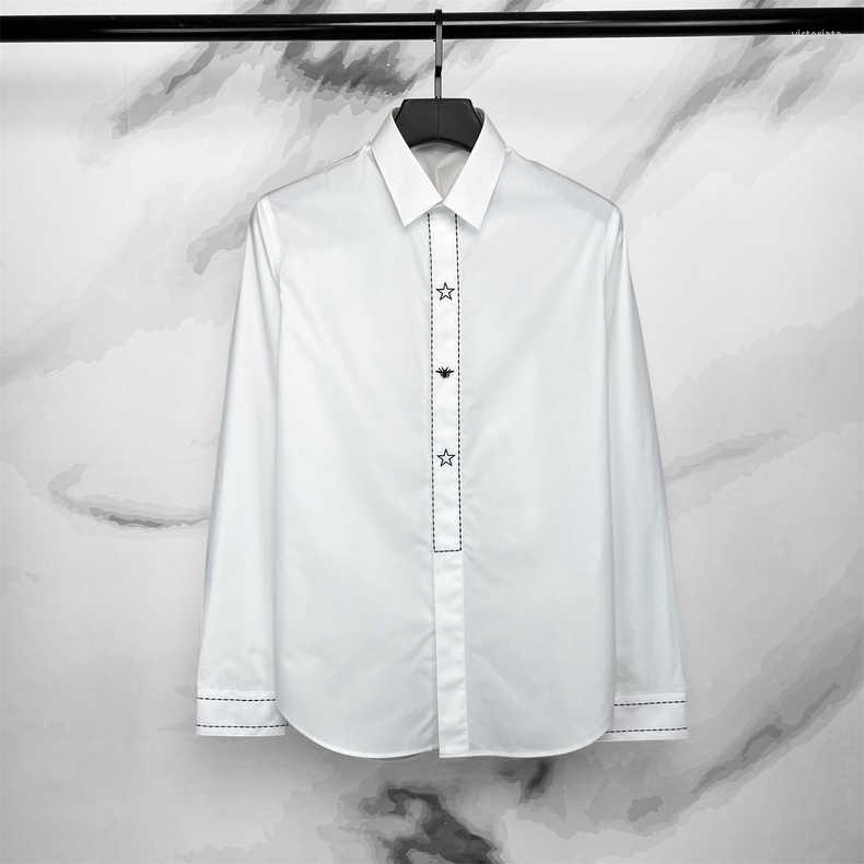 Men's Casual Shirts B02344 Fashion Men's 2023 Runway Luxury European Design Party Style Clothing, White
Men's Casual Shirts B02344 Fashion Men's 2023 Runway Luxury European Design Party Style Clothing, White