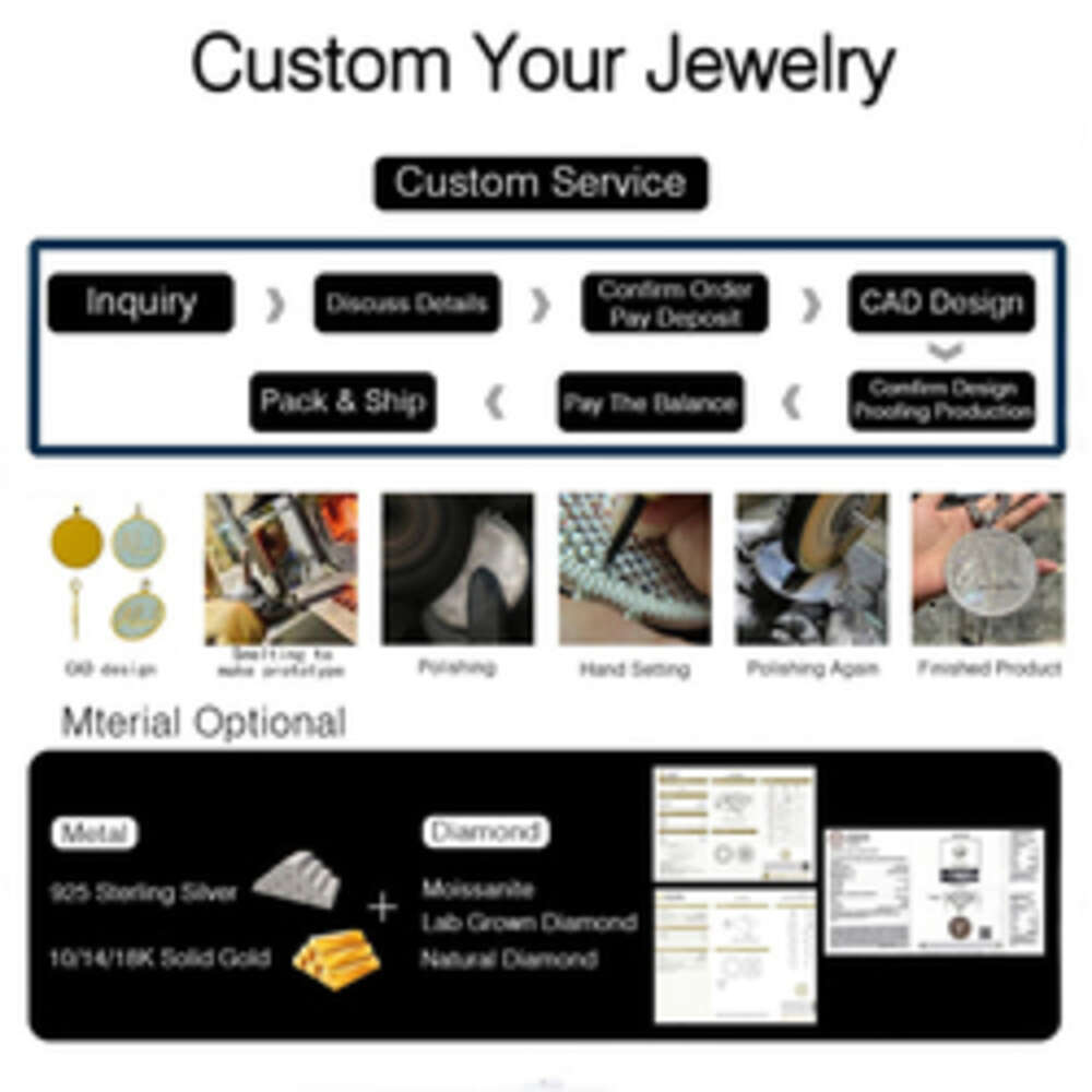 Plated Jewelry moissanite vvs Cuban k 14K Gold Necklace Sterg Sier Chain For Women Men