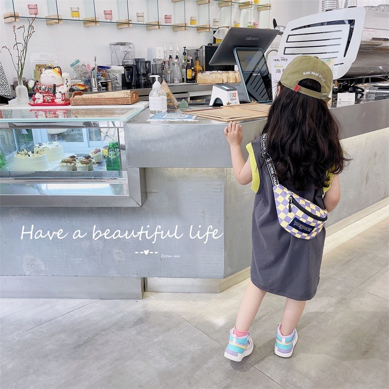 Backpacks Chest Bag Girls Boys Korean Trend Kids Waist Mini Coin Purse Banana Handbag Baby Fanny Children Travel Crossbody Hip Bum 230412