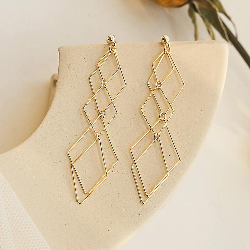 Backs Earrings Korean Gold Color Statement Geometric Clip On No Piercing Long Rhombus Big Hollow Sqaure Ear For Women
Backs Earrings Korean Gold Color Statement Geometric Clip On No Piercing Long Rhombus Big Hollow Sqaure Ear For Women