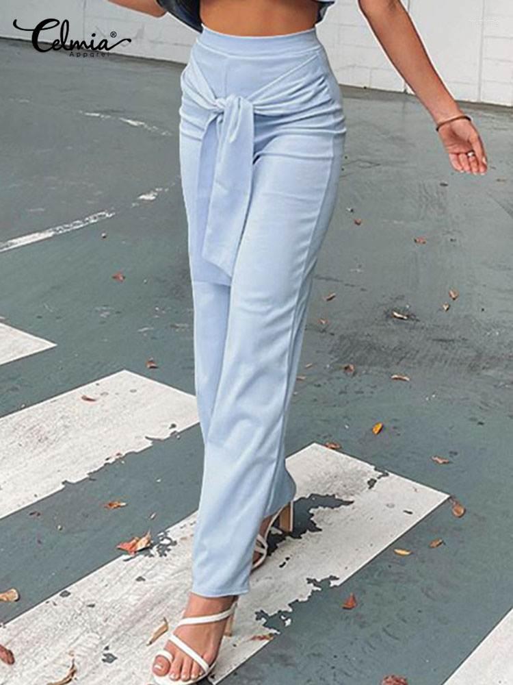 Women' Pants Celmia Fashion Elastic High Waist Pantalon Women 2023 Elegant Bandage Solid Color Wide Leg Pant Casual Office Lady Long, Black
Women' Pants Celmia Fashion Elastic High Waist Pantalon Women 2023 Elegant Bandage Solid Color Wide Leg Pant Casual Office Lady Long, Black