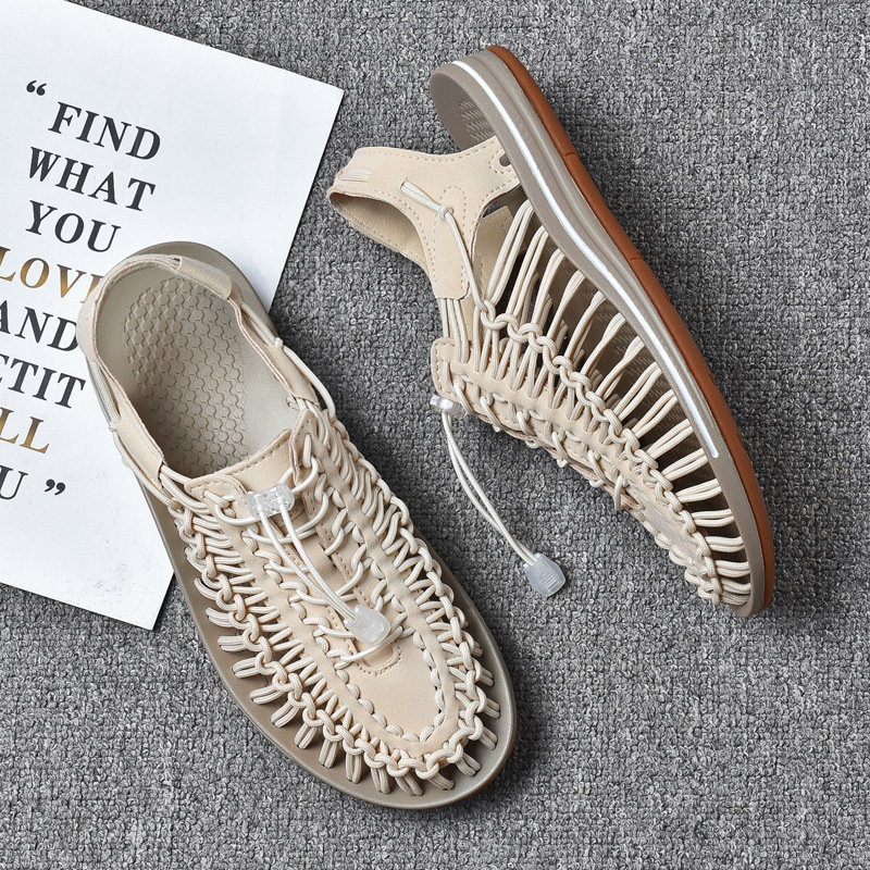 Sandals Summer Sandals Men's HandWoven Outdoor Casual Shoes Breathable Fashion Beach Roman Slippers Women's Sewing Shoes 230413, Color
Sandals Summer Sandals Men's HandWoven Outdoor Casual Shoes Breathable Fashion Beach Roman Slippers Women's Sewing Shoes 230413, Color