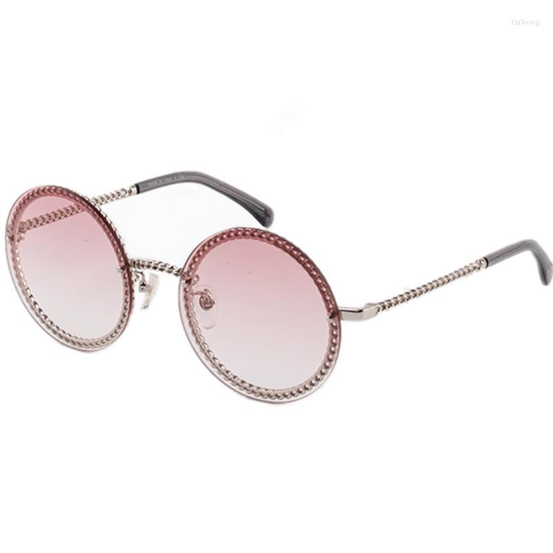 Sunglasses Fashion Chain Desig Round Rimless UV400 For Women 58-18 Stylish Concise In S Gradient Polariz Eyeglasses Goggles 245
Sunglasses Fashion Chain Desig Round Rimless UV400 For Women 58-18 Stylish Concise In S Gradient Polariz Eyeglasses Goggles 245