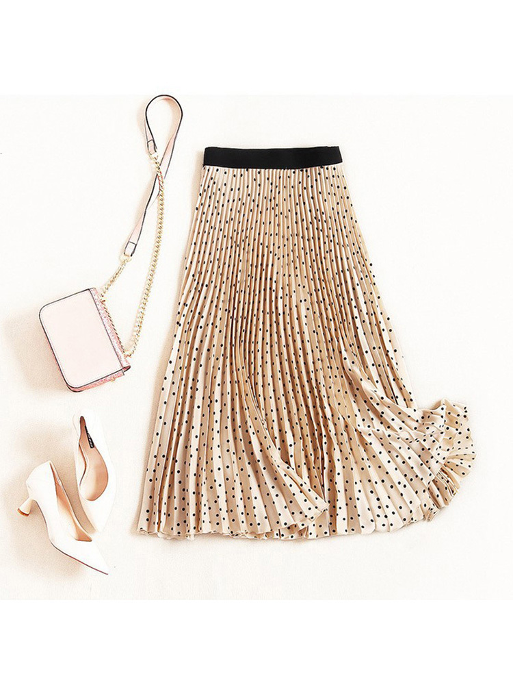 Skirts Pleated Skirts Women Spring Autumn Skirt High Waist Print Midi Skirts Womens Velvet Skirt Maxi Long Skirts Femme Faldas Mujer 230414