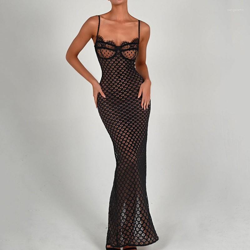 Ethnic Clothing Black Sexy Sling Tight Long Dress Open Back Slit Polka Dot Maxi African Dresses For Women Robe 2023 Summer Nightclub
Ethnic Clothing Black Sexy Sling Tight Long Dress Open Back Slit Polka Dot Maxi African Dresses For Women Robe 2023 Summer Nightclub