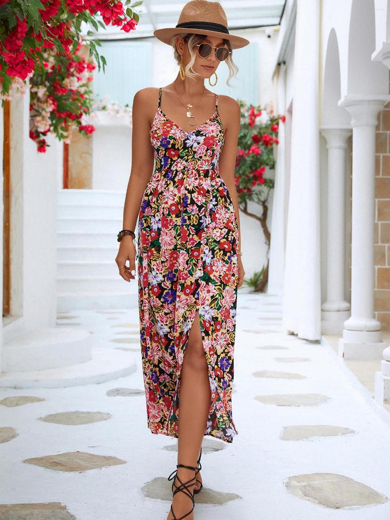 Casual Dresses Sexy Floral Print For Women Summer Dress Sleeveless Beach Style Backless Lady Fashion, Black
Casual Dresses Sexy Floral Print For Women Summer Dress Sleeveless Beach Style Backless Lady Fashion, Black