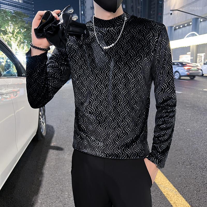 Men' T Shirts British Style Men Shirt Autumn Knitted T-Shirts Mens Long Sleeve Streetwear Slim Fit Casual Turtleneck Bottom Tees, Black
Men' T Shirts British Style Men Shirt Autumn Knitted T-Shirts Mens Long Sleeve Streetwear Slim Fit Casual Turtleneck Bottom Tees, Black