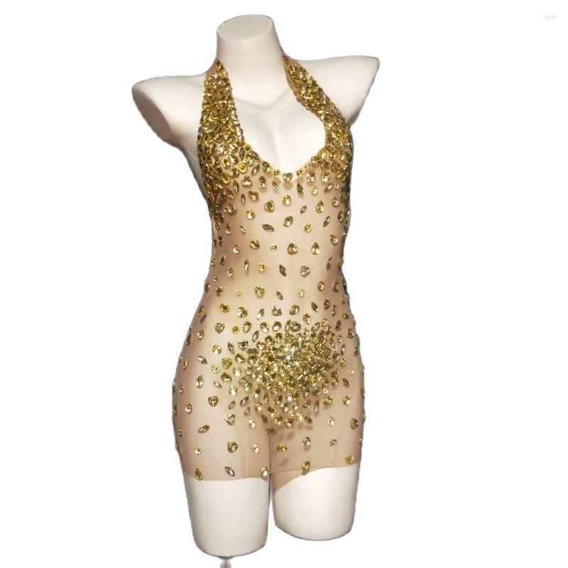 Stage Wear Halter Backless Sexy Nude Perspective Shining Crystal Pink Swan Velvet Dress For Women Nightclub DJ Cloth Costume
Stage Wear Halter Backless Sexy Nude Perspective Shining Crystal Pink Swan Velvet Dress For Women Nightclub DJ Cloth Costume