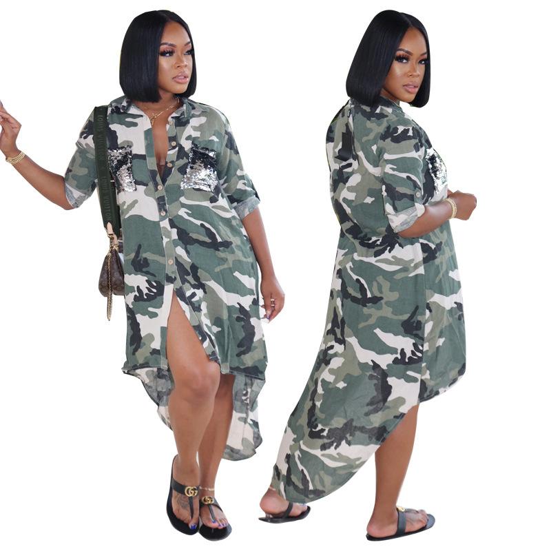 Women' Blouses & Shirts Women Camouflage Printed Long Blouse 2023 Autumn Stand Collar Sleeve Office Lady Button Asymmetrical BlusasWomen, Picture
Women' Blouses & Shirts Women Camouflage Printed Long Blouse 2023 Autumn Stand Collar Sleeve Office Lady Button Asymmetrical BlusasWomen, Picture