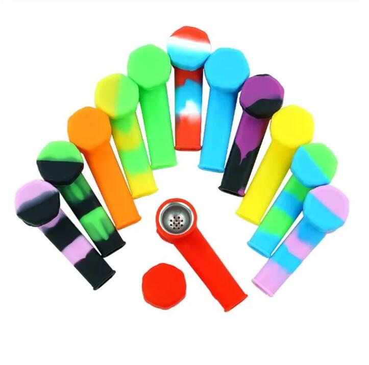 ACOOK Colorful hookahs Printing Smoking Hand Pipes 3.5inches Silicone Hand Pipe Portable Colored With Glass Bowls Bong
ACOOK Colorful hookahs Printing Smoking Hand Pipes 3.5inches Silicone Hand Pipe Portable Colored With Glass Bowls Bong