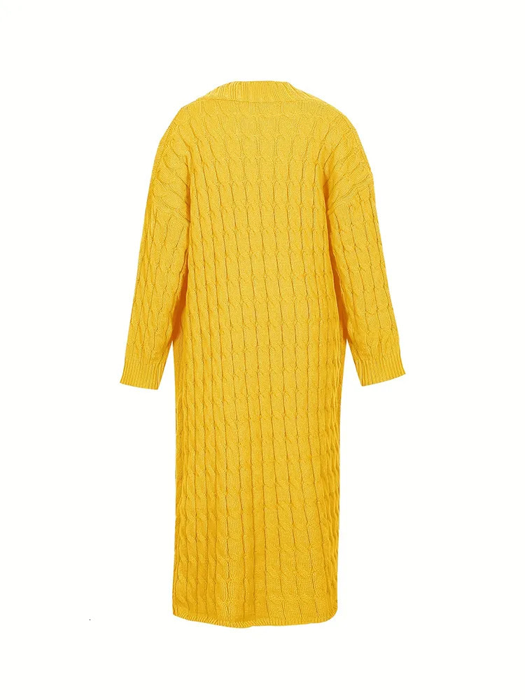 Women s Sweaters 2023 Autumn and Winter Fashion Cardigan Long Sleeve Sweater with Pockets Chunky Knit Top 231114