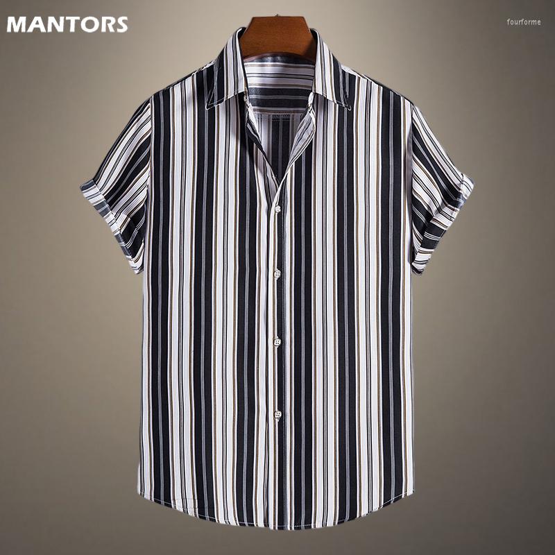 Men's Casual Shirts Summer Mens Shirt Hawaiian Strip Print Cool Thin Men Clothing Beach Short Sleeves Blouse Tops Camisa Masculina, Nfzdc70 
Men's Casual Shirts Summer Mens Shirt Hawaiian Strip Print Cool Thin Men Clothing Beach Short Sleeves Blouse Tops Camisa Masculina, Nfzdc70