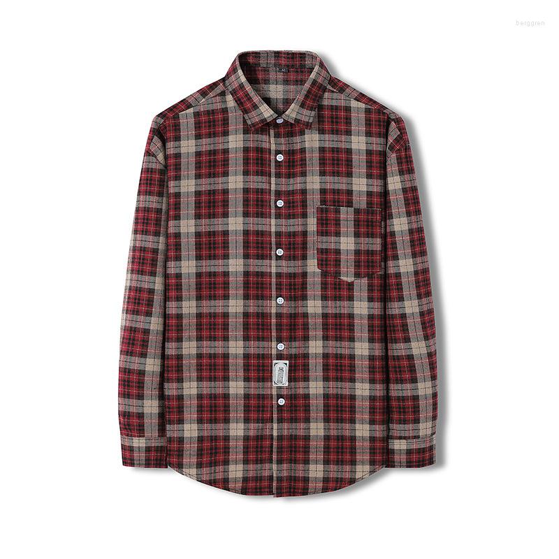 Men's Casual Shirts DUYIT Commuter Single-Breasted Plaid Long-Sleeved Shirt Men's Spring And Autumn All-Match Pocket Top, Red
Men's Casual Shirts DUYIT Commuter Single-Breasted Plaid Long-Sleeved Shirt Men's Spring And Autumn All-Match Pocket Top, Red