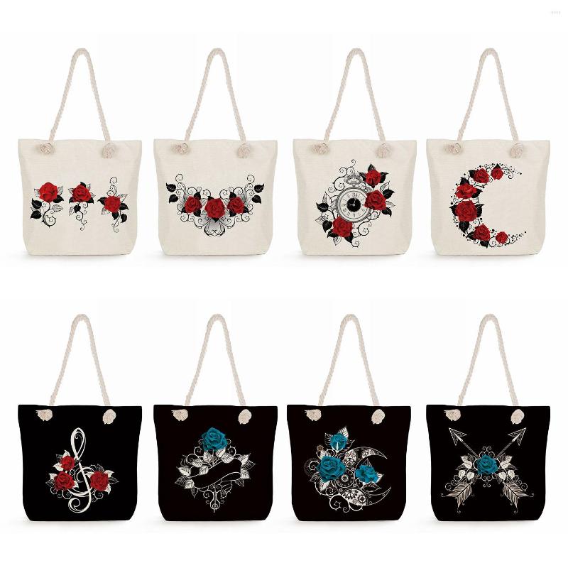 Evening Bags Floral Note Print Women Beach Travel Ladies Thick Rope Shoulder Bag Female Casual High Capacity Handbags Red Rose Tote, Ms4353 rose floral
Evening Bags Floral Note Print Women Beach Travel Ladies Thick Rope Shoulder Bag Female Casual High Capacity Handbags Red Rose Tote, Ms4353 rose floral
