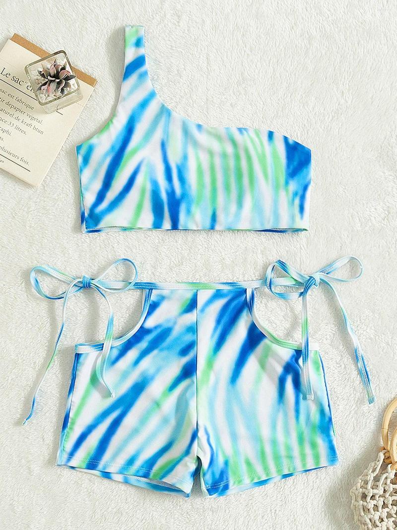 Women' Swimwear One Shoulder Push Up Two Piece Swimsuit Summer Bathing Suit Cut Out High Waist Sexy Tie Dye Bikini Women Gradient Print, Sky blue
Women' Swimwear One Shoulder Push Up Two Piece Swimsuit Summer Bathing Suit Cut Out High Waist Sexy Tie Dye Bikini Women Gradient Print, Sky blue