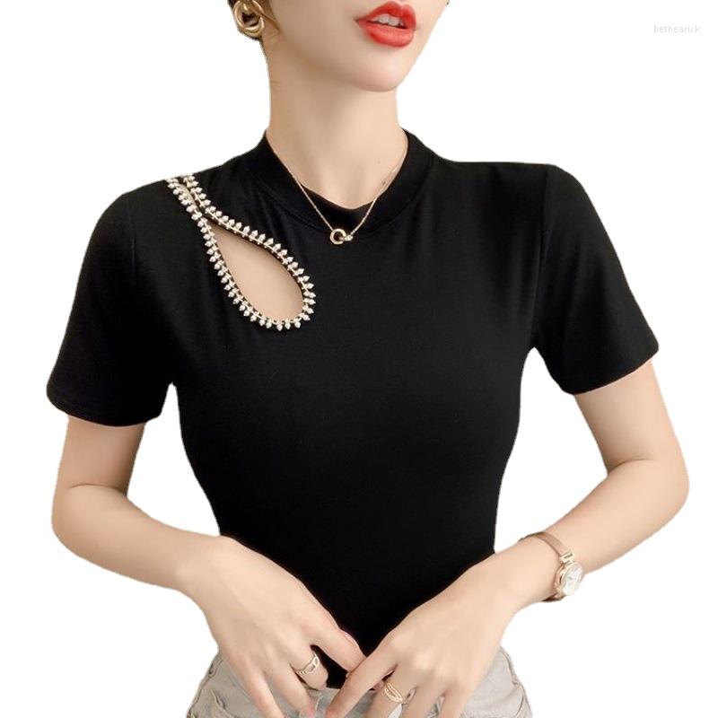 Women's T Shirts Cotton Tees Women Hollow Out Short Sleeve Stretchy Slim Crop Tops Summer Female O Neck Sexy Shirt, Black
Women's T Shirts Cotton Tees Women Hollow Out Short Sleeve Stretchy Slim Crop Tops Summer Female O Neck Sexy Shirt, Black