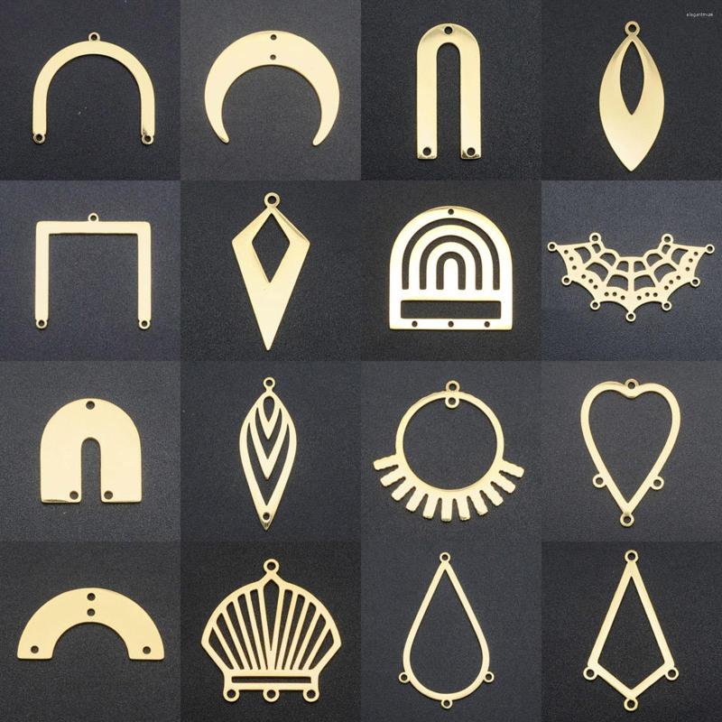 Pendant Necklaces Concise Blank Geometric Stainless Steel Charms For Bracelet DIY Making Gold Color Necklace Handmade Findings
Pendant Necklaces Concise Blank Geometric Stainless Steel Charms For Bracelet DIY Making Gold Color Necklace Handmade Findings