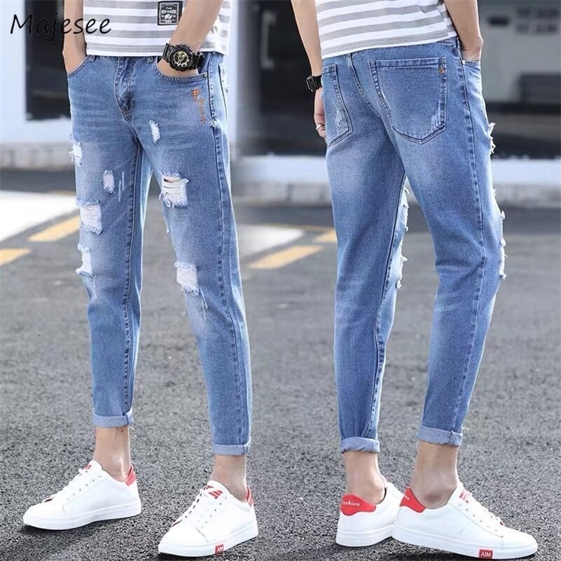 Men's Jeans Men Jeans Ankle-length Holes Straight Washed Leisure Denim Trousers Teens Chic Streetwear Mens All-match Big Size 34 Vintage 230414, 716
Men's Jeans Men Jeans Ankle-length Holes Straight Washed Leisure Denim Trousers Teens Chic Streetwear Mens All-match Big Size 34 Vintage 230414, 716