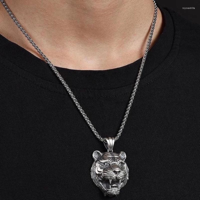 Chains Domineering Tiger Head Pendant Men's Necklace Personality Fashion Retro Style Rock Hip Hop Street Party Jewelry
Chains Domineering Tiger Head Pendant Men's Necklace Personality Fashion Retro Style Rock Hip Hop Street Party Jewelry
