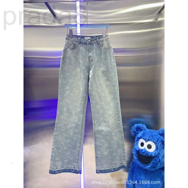 Women' Jeans designer 23 Autumn and Winter New Jacquard Denim Straight Leg Pants American Style Pullover Top for a Slim Versatile Fit 8JZL, As shown in figure
Women' Jeans designer 23 Autumn and Winter New Jacquard Denim Straight Leg Pants American Style Pullover Top for a Slim Versatile Fit 8JZL, As shown in figure