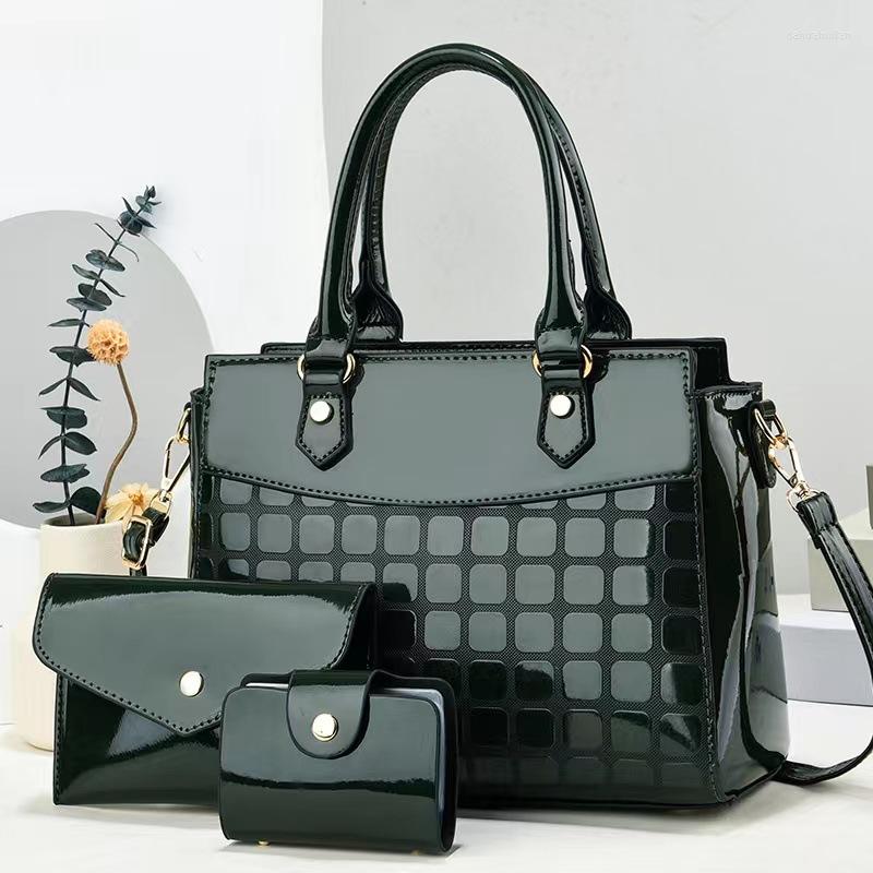 Evening Bags Women's Bag Three Piece Set Mother 2023 Fashion Handbag Large Capacity One Shoulder Crossbody, Black
Evening Bags Women's Bag Three Piece Set Mother 2023 Fashion Handbag Large Capacity One Shoulder Crossbody, Black