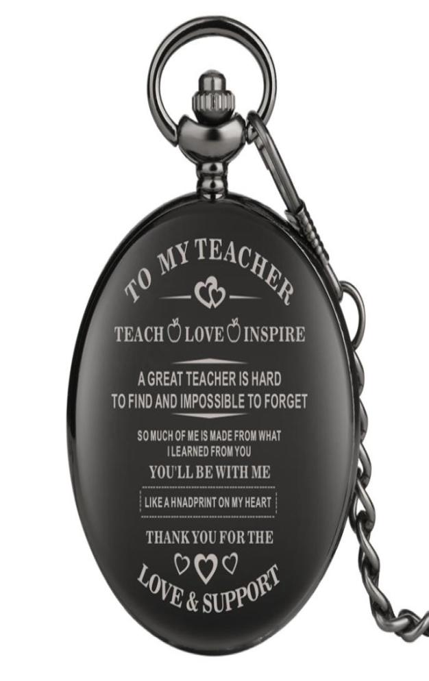 Fashion Pocket Watch Smooth Case Watches To My Teacher Design Mens Womens Quartz Analog Clock Pendant Necklace Chain Gift1023001, Black
Fashion Pocket Watch Smooth Case Watches To My Teacher Design Mens Womens Quartz Analog Clock Pendant Necklace Chain Gift1023001, Black