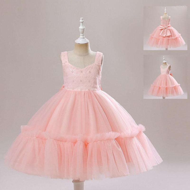 Girl Dresses Sequined Tulle Layered For Kids Girls Birthday Party Princess Bow Ball Gown Flower Wedding Dress Children Costume, Pink
Girl Dresses Sequined Tulle Layered For Kids Girls Birthday Party Princess Bow Ball Gown Flower Wedding Dress Children Costume, Pink