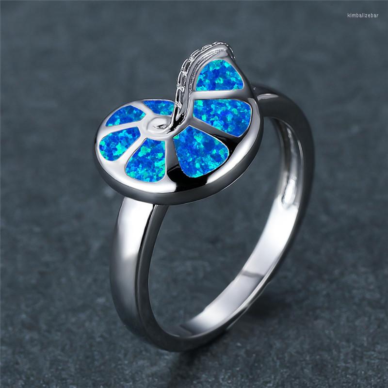 Wedding Rings Champagne Gold Silver Color Engagement Ring White Blue Opal Stone Cute Ocean Animal Conch For Women Accessory Jewelry
Wedding Rings Champagne Gold Silver Color Engagement Ring White Blue Opal Stone Cute Ocean Animal Conch For Women Accessory Jewelry
