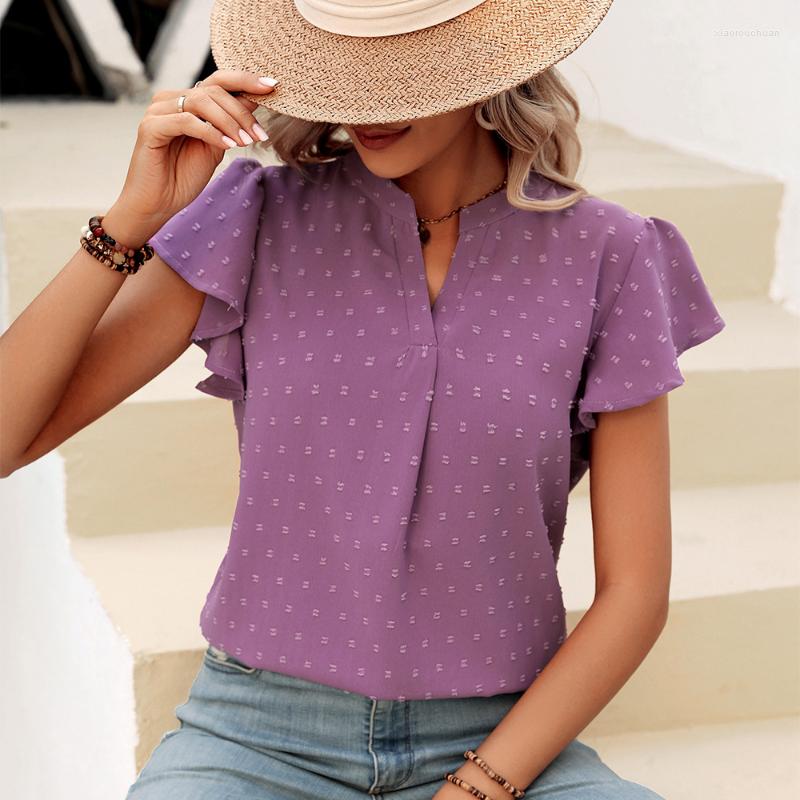 Women' Blouses 2023 Casual Short Sleeve Chiffon Blouse Summer Tops Fashion Streetwear V-neck White Shirts Women Clothes Elegant Blusas, Black
Women' Blouses 2023 Casual Short Sleeve Chiffon Blouse Summer Tops Fashion Streetwear V-neck White Shirts Women Clothes Elegant Blusas, Black