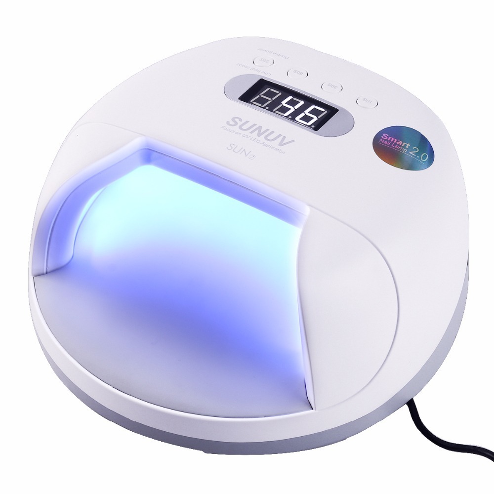 Nail Dryers SUN7 48W UV LED Power Storage Nail Lamp Double Light Source Nail Dryer Machine with Smart Timer Memory and Sensor With Battery 230414