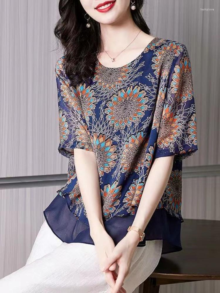 Women's Blouses Elegant Fashion Paisley Printed Gauze Chiffon Shirt Summer 2023 Half Sleeve O-Neck Loose Pullover Blouse Women's, Black vintage flower
Women's Blouses Elegant Fashion Paisley Printed Gauze Chiffon Shirt Summer 2023 Half Sleeve O-Neck Loose Pullover Blouse Women's, Black vintage flower