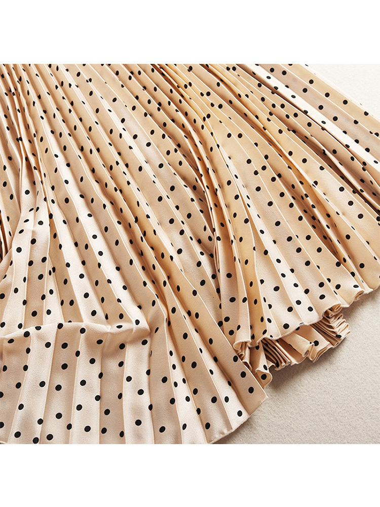 Skirts Pleated Skirts Women Spring Autumn Skirt High Waist Print Midi Skirts Womens Velvet Skirt Maxi Long Skirts Femme Faldas Mujer 230414