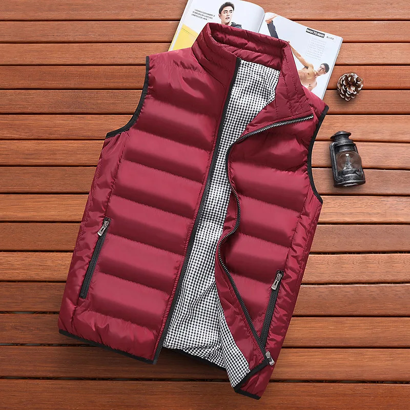Men's Vests Clothing Vest Jacket Mens Autumn Warm Sleeveless Jacket Male Winter Casual Waistcoat Men Vest Plus Size Veste Homme 231113