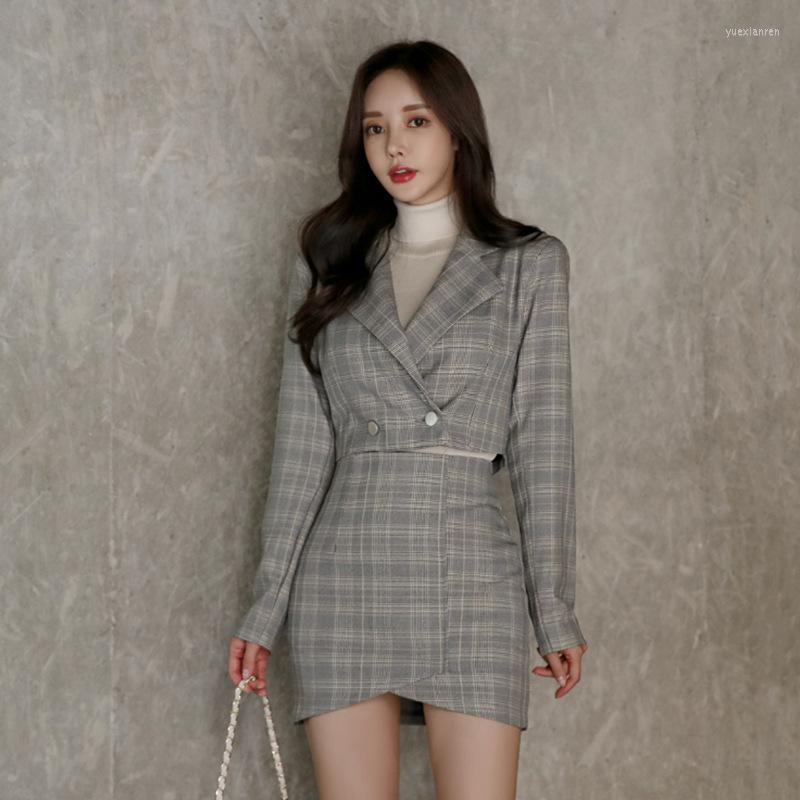 Work Dresses Plus Size Short Plaid Blazer And Mini Wrap Skirt Women Casual Fall 2 Piece Set Spring Winter Office For Ladies, Photo color
Work Dresses Plus Size Short Plaid Blazer And Mini Wrap Skirt Women Casual Fall 2 Piece Set Spring Winter Office For Ladies, Photo color