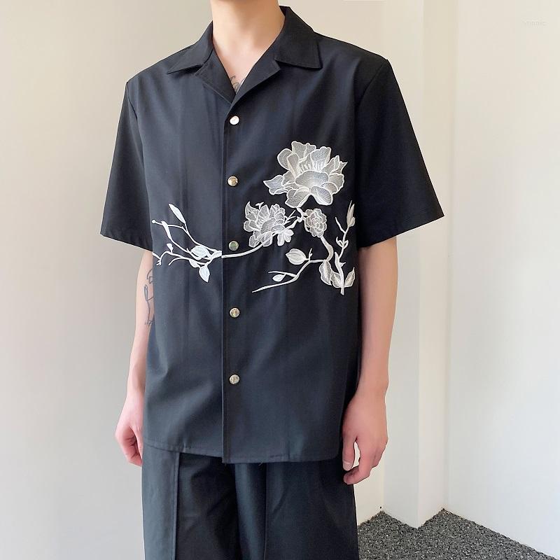 Men's Casual Shirts Flower Embroidery For Men And Women Harajuku Streetwear Fashion Loose Short Sleeve Black Blouses Couple, 149 black
Men's Casual Shirts Flower Embroidery For Men And Women Harajuku Streetwear Fashion Loose Short Sleeve Black Blouses Couple, 149 black