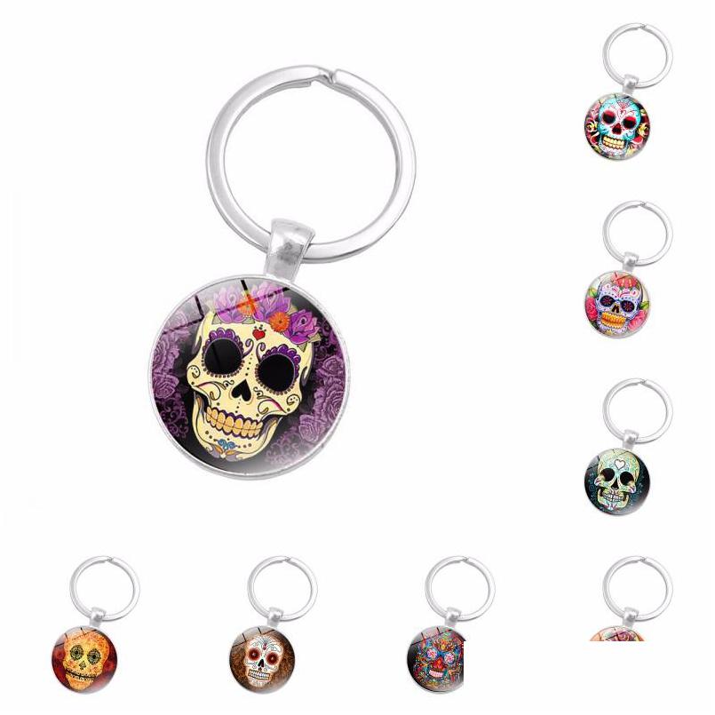 Keychains Lanyards Sugar Candy Skl Head Keyrings Punk Style Pattern Key Ring Skeleton Time Gem Cabochon Keychain Drop Deli Dhgarden Dhpiu
Keychains Lanyards Sugar Candy Skl Head Keyrings Punk Style Pattern Key Ring Skeleton Time Gem Cabochon Keychain Drop Deli Dhgarden Dhpiu