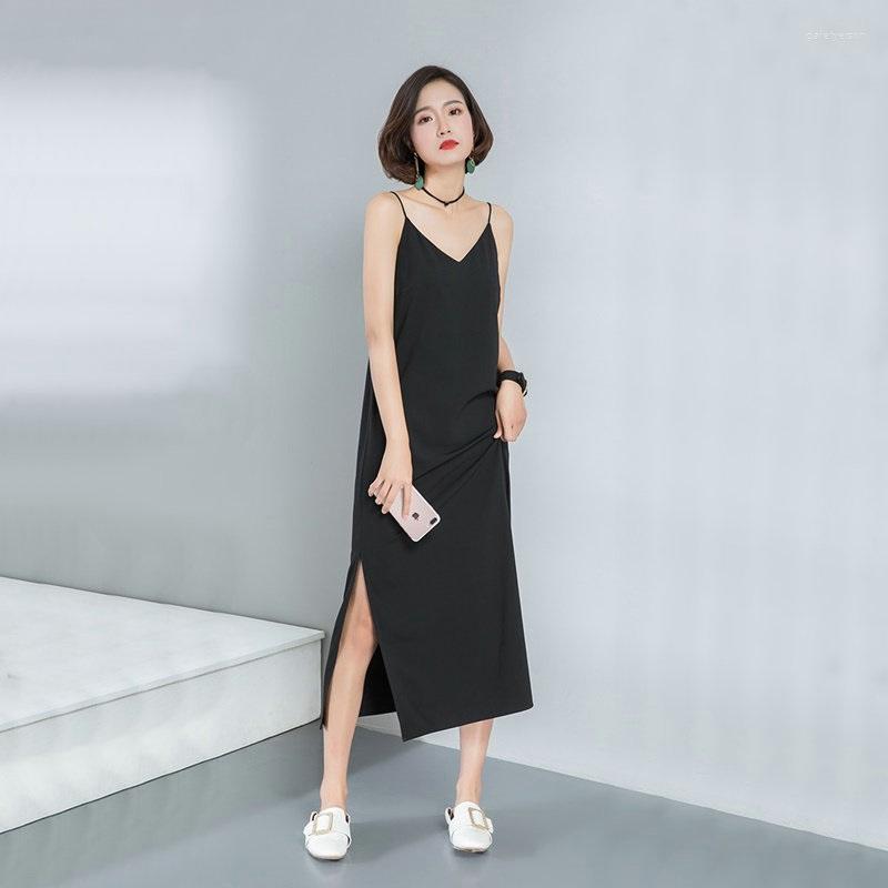 Casual Dresses Sundress Women Summer Pinafore Black Asymmetric Bare Off Shoulder Korean Style 2023 ZZ1006
Casual Dresses Sundress Women Summer Pinafore Black Asymmetric Bare Off Shoulder Korean Style 2023 ZZ1006