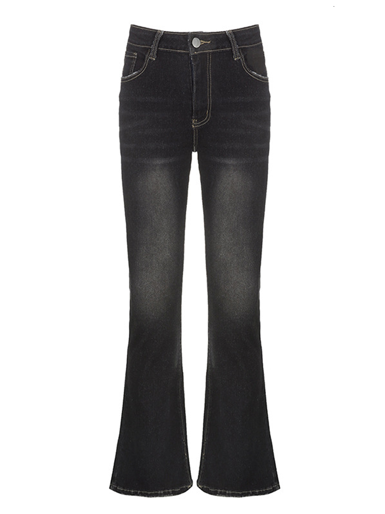 Women's Jeans Y2K Tie Dye Flare Jeans Vintage Strecthy Low Waisted Pants Women Grunge Basic Korean Mom Jeans Casual Streetwear 90s 230413